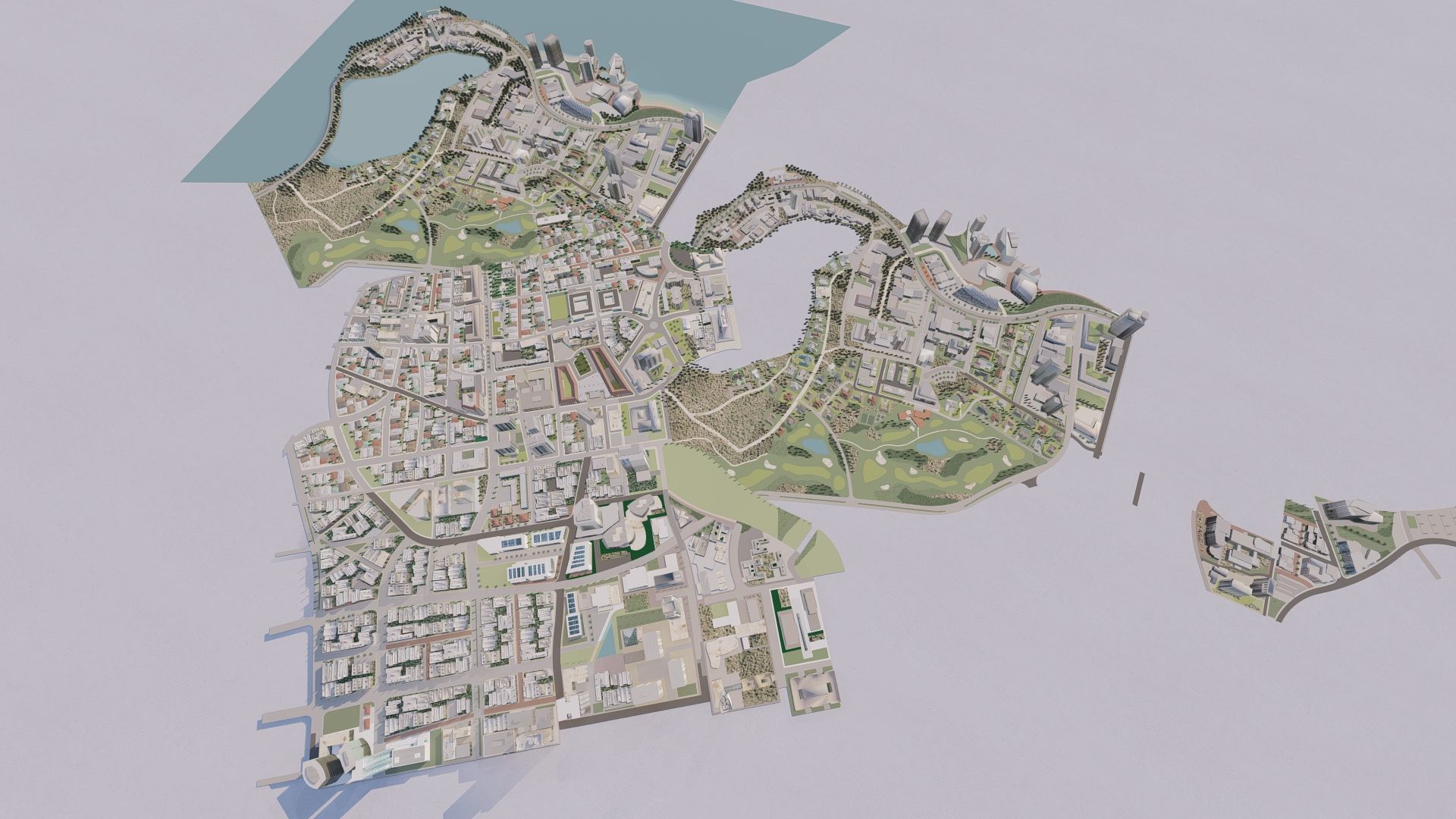 modern city- urban 3D model_4