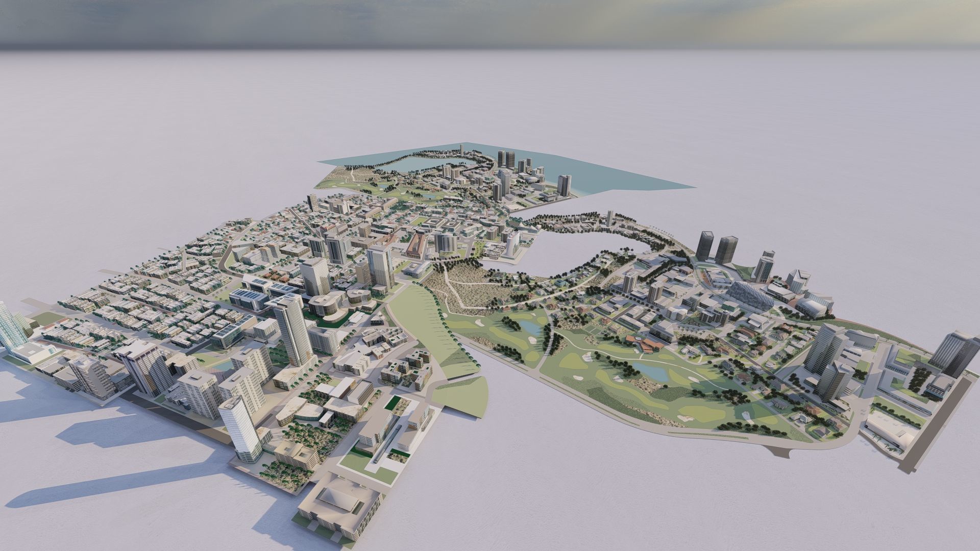 modern city- urban 3D model_1
