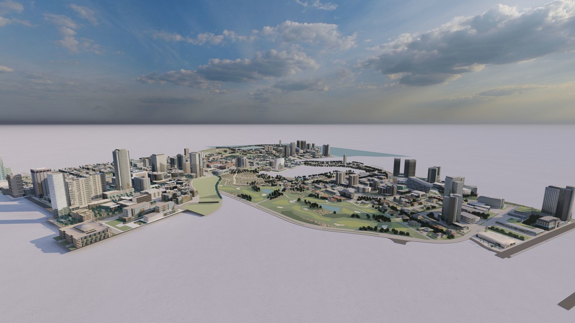 modern city- urban 3D model_3