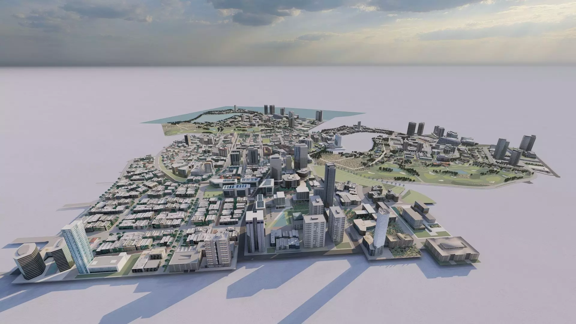 modern city- urban 3D model_0