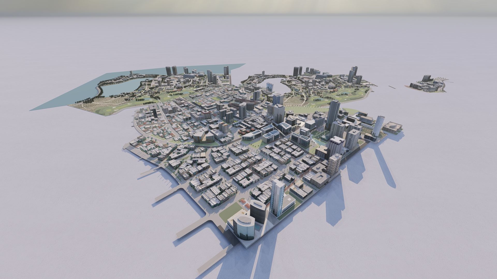 modern city- urban 3D model_2