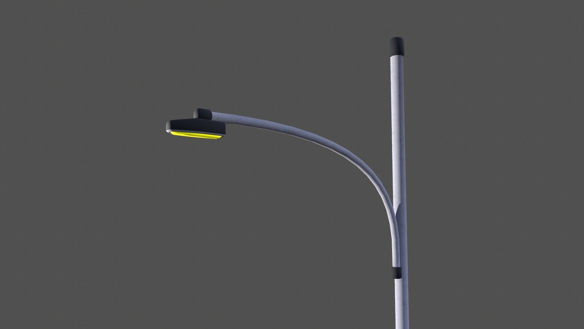 Street Light Low-poly 3D model_3