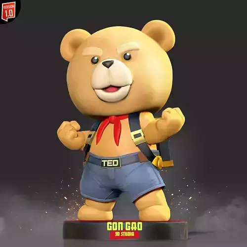 Ted the bear 3D print model