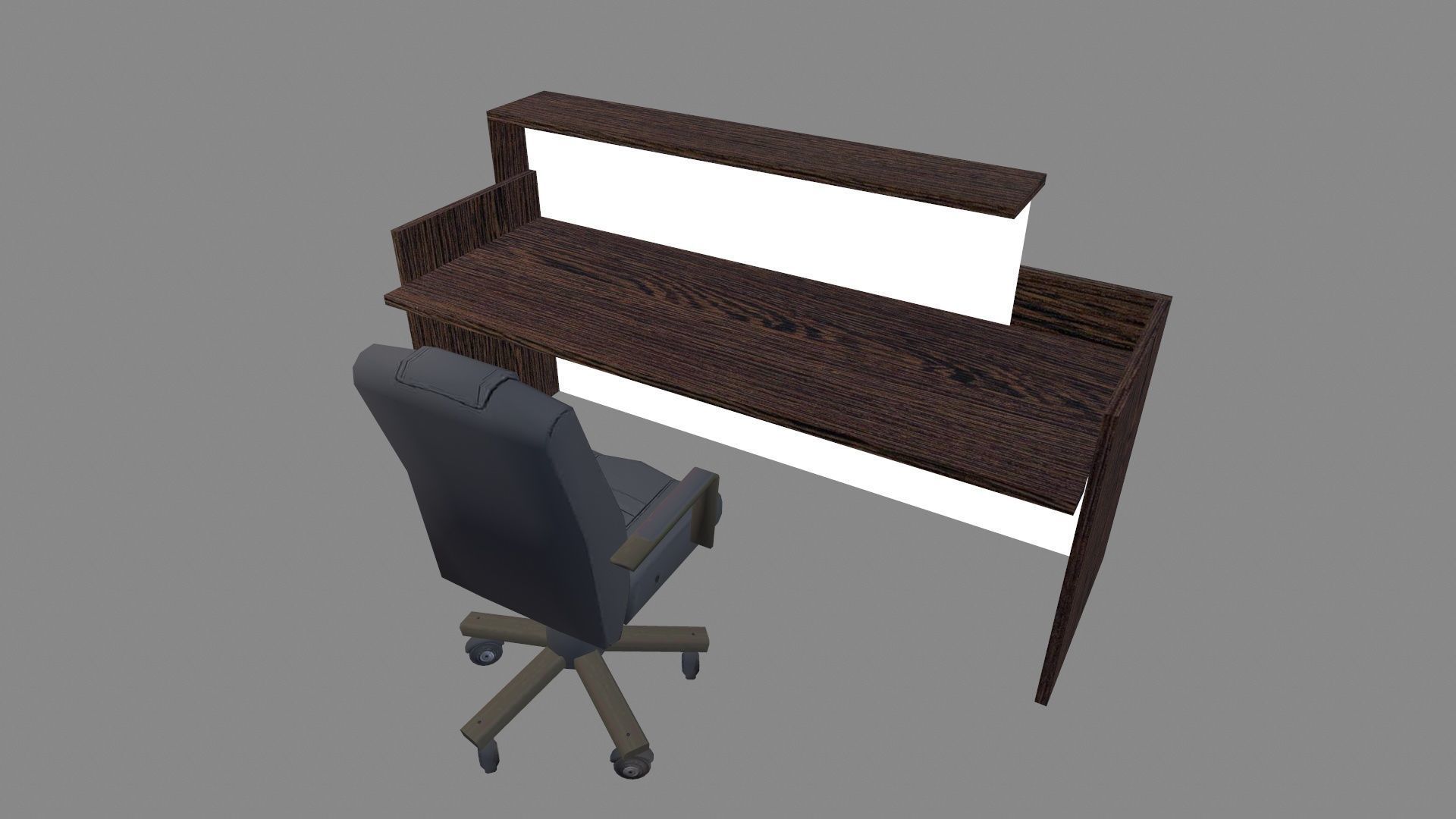 Reception Desk Low-poly 3D model_3