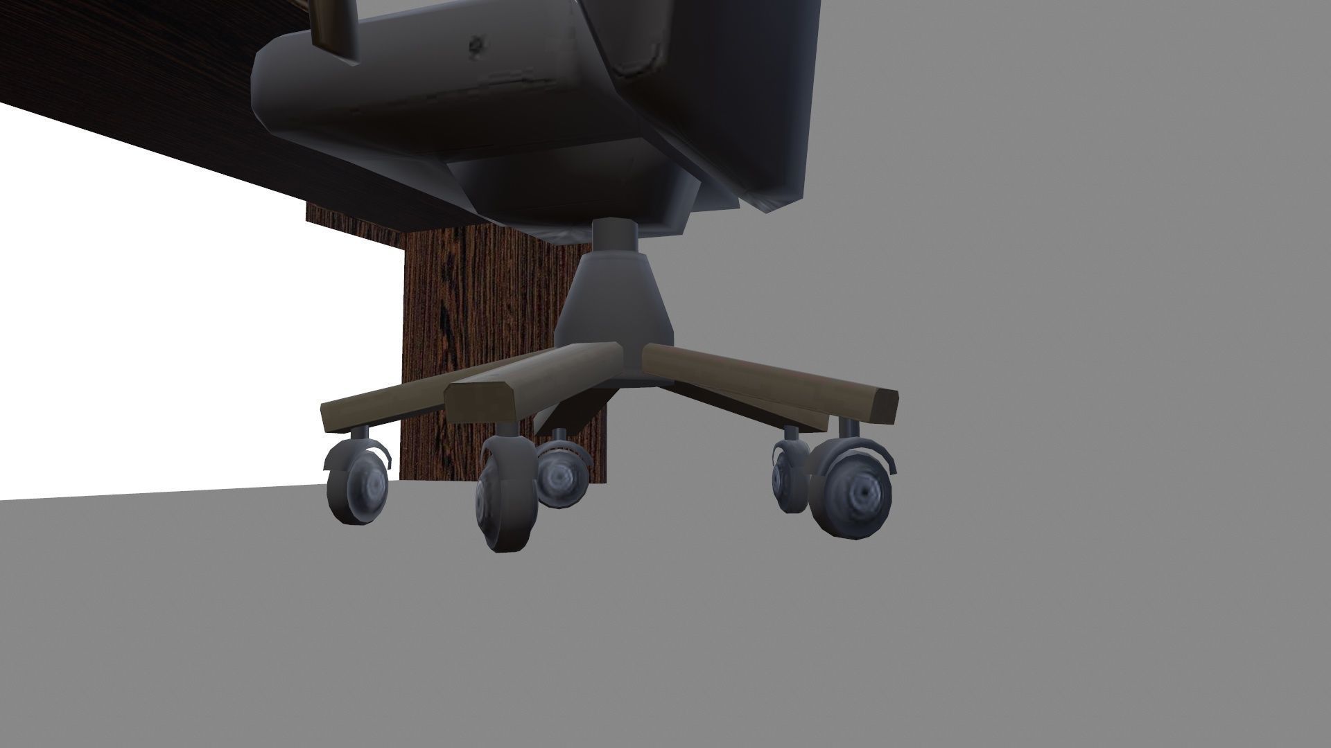 Reception Desk Low-poly 3D model_10