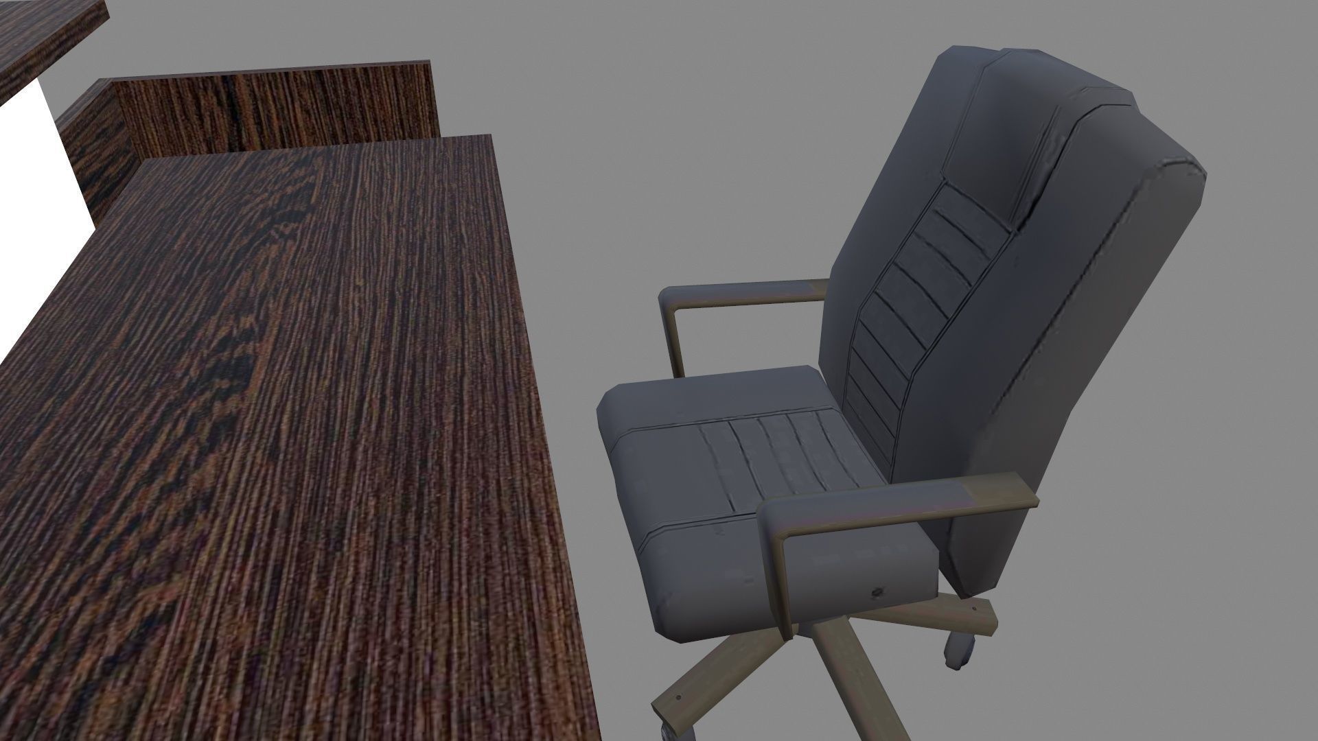 Reception Desk Low-poly 3D model_8