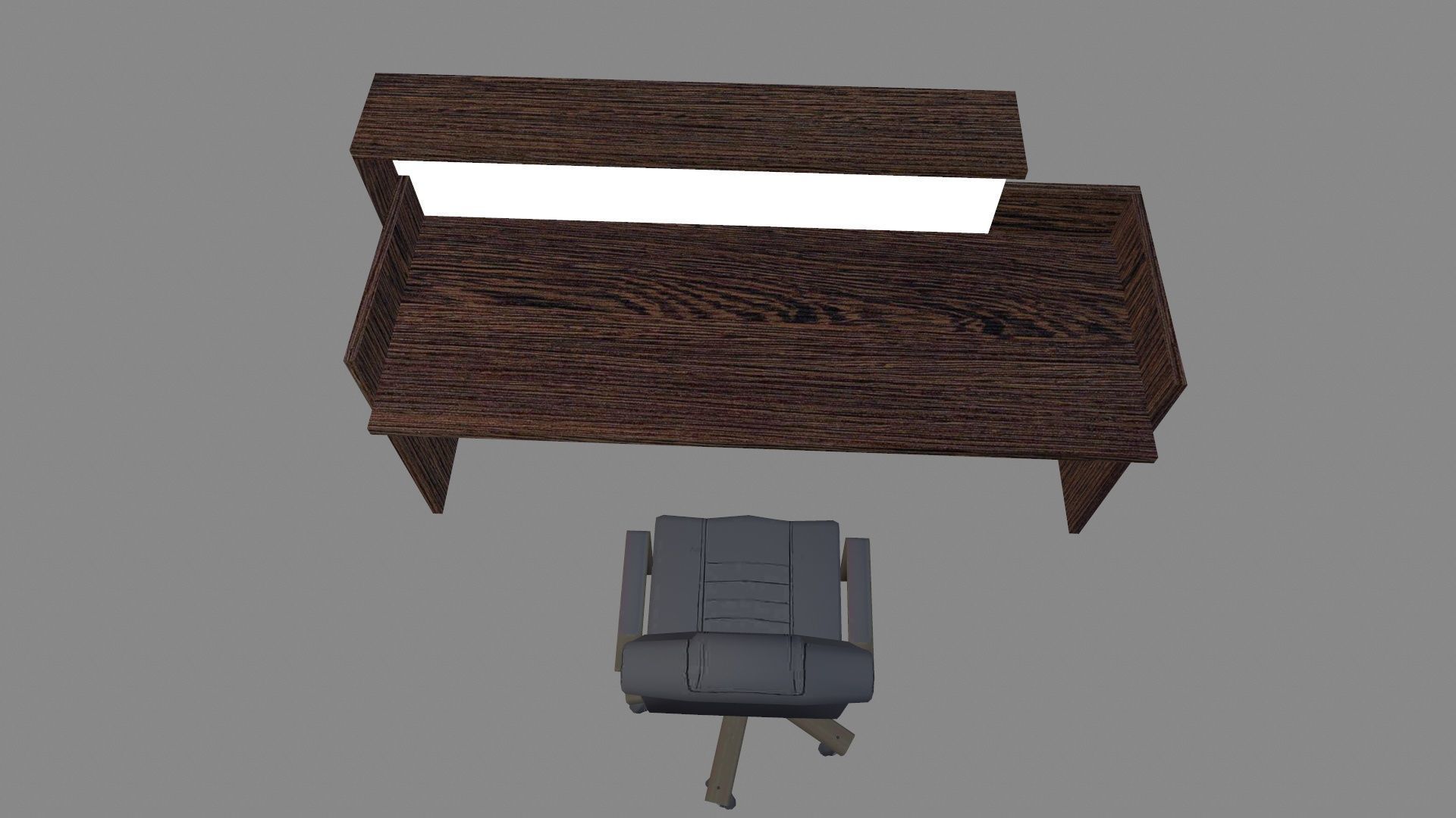 Reception Desk Low-poly 3D model_2