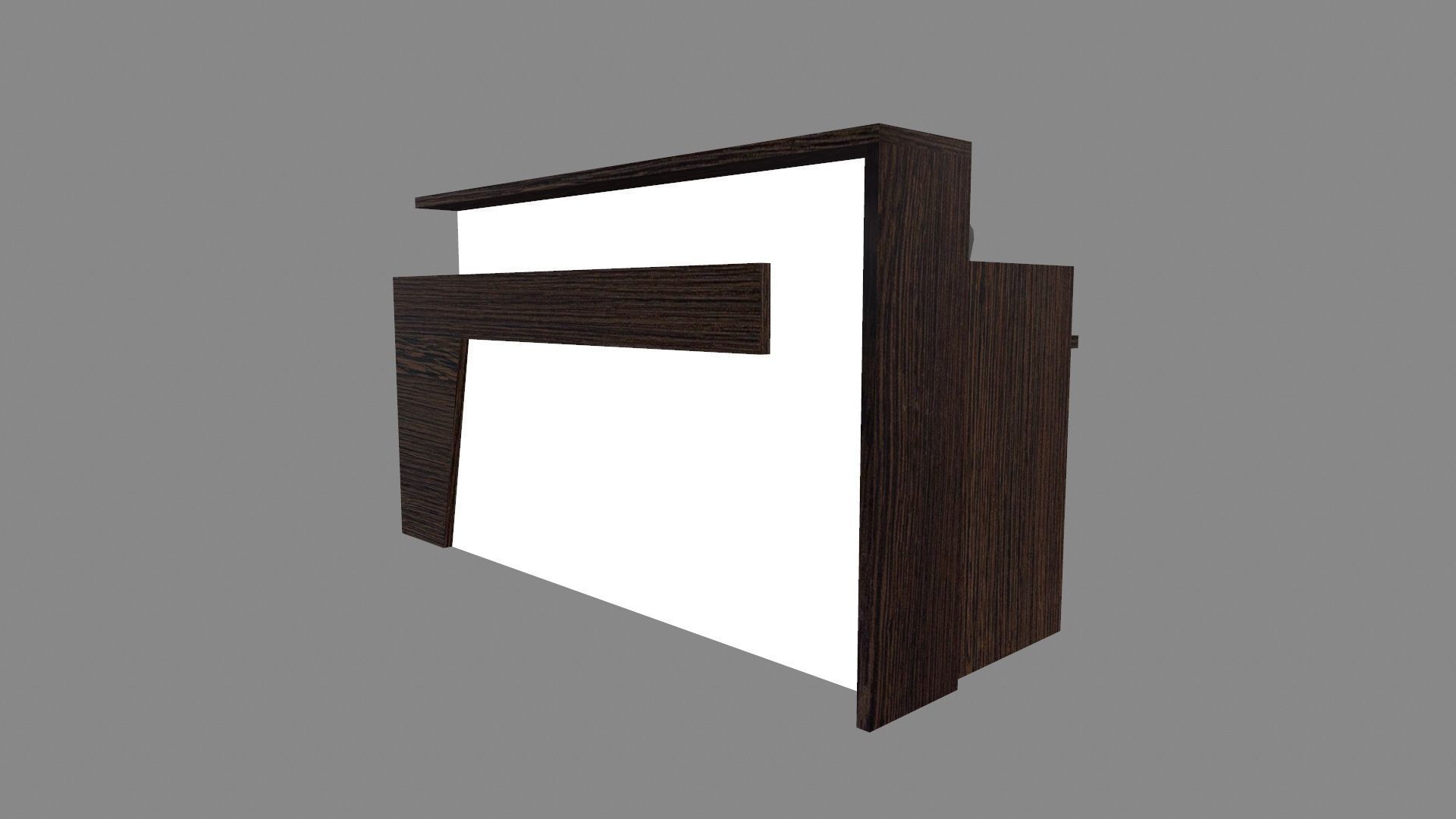 Reception Desk Low-poly 3D model_6