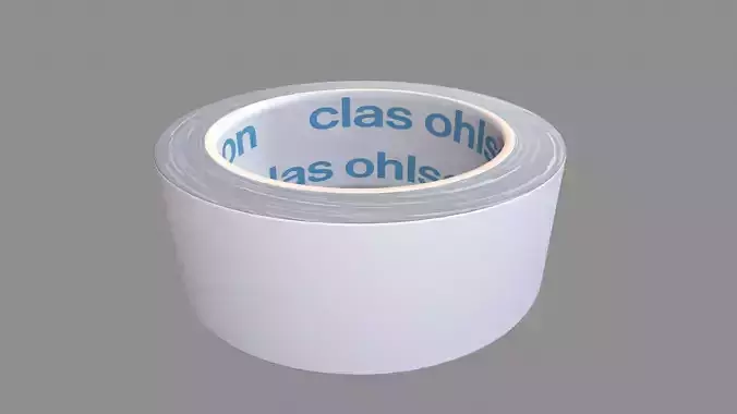 Realistic Duct Tape Roll Low-poly 3D model