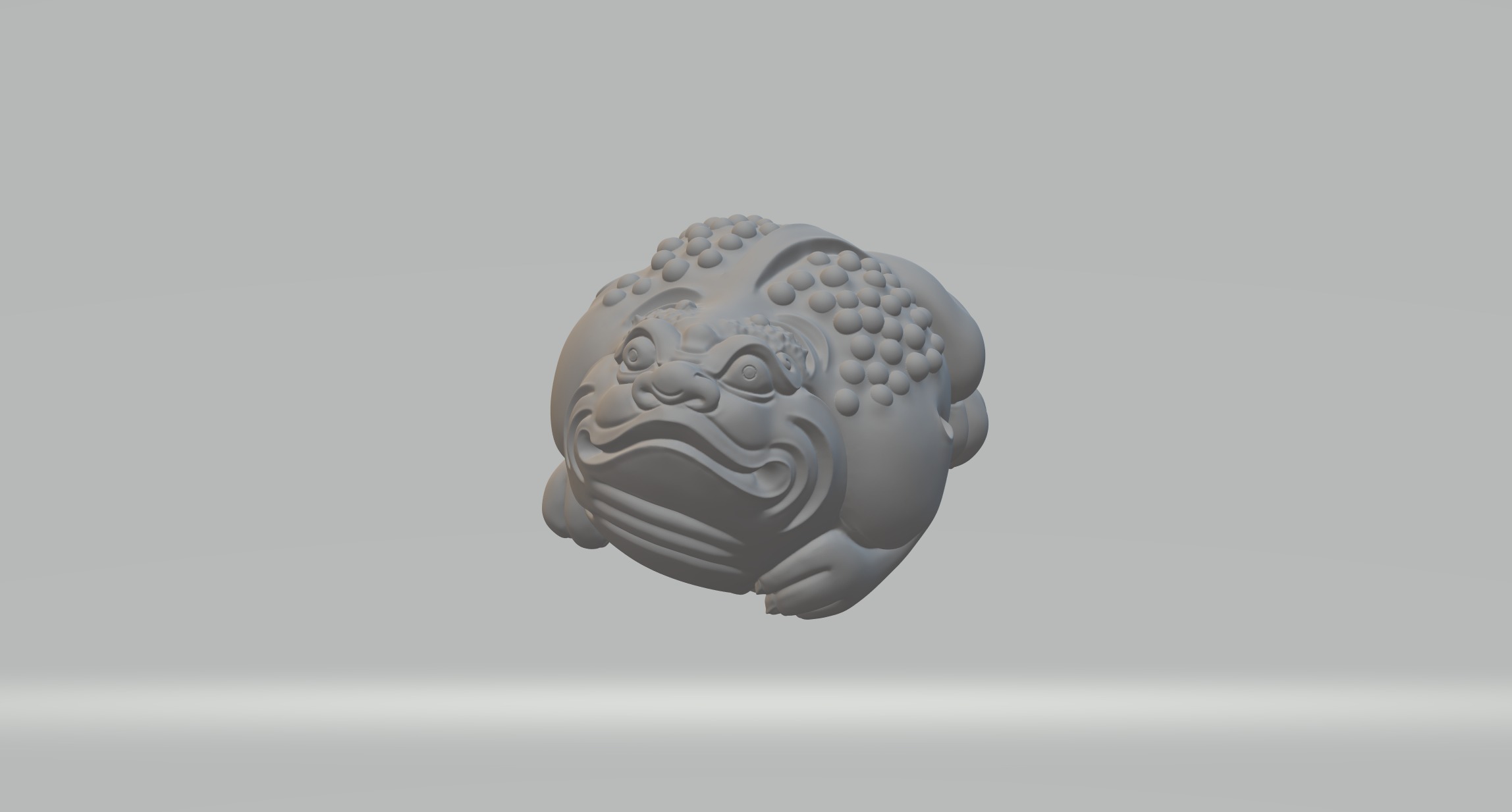 Golden Toad 3D print model_4