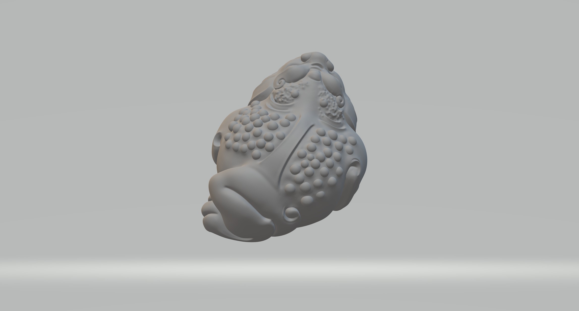 Golden Toad 3D print model_2
