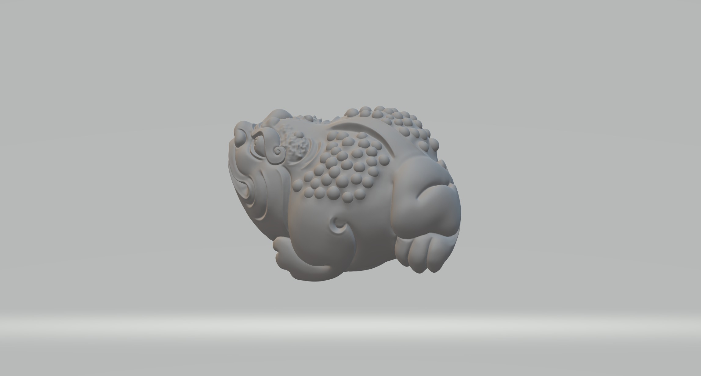 Golden Toad 3D print model_1