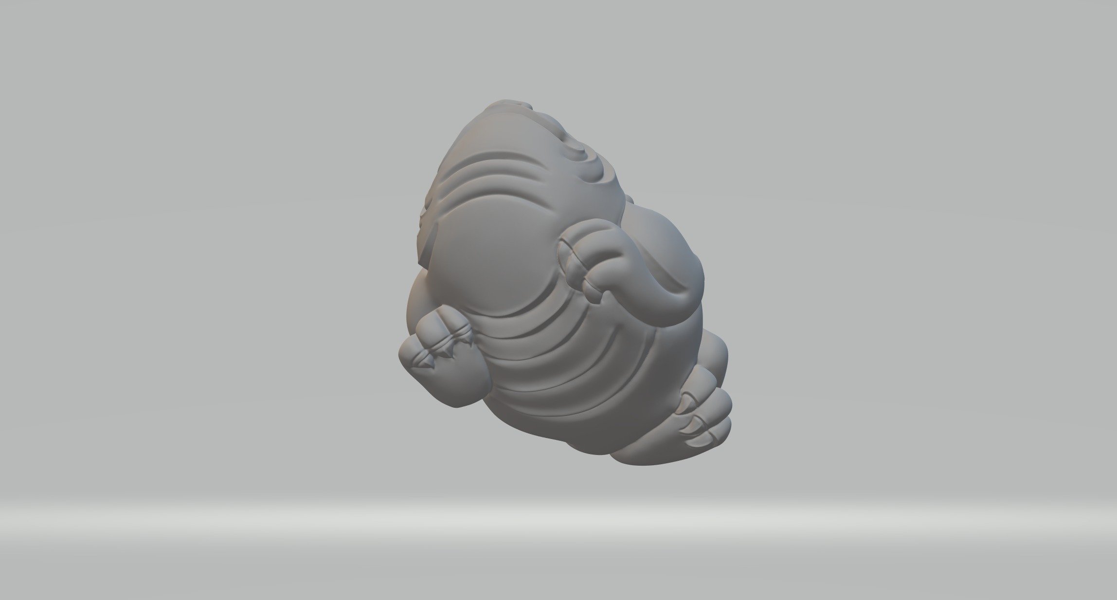 Golden Toad 3D print model_3