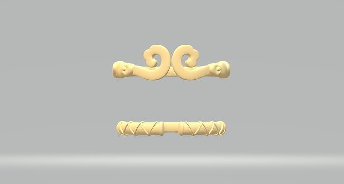  Golden Hoop Ring - Monkey King - Sun Wukong 3D print model