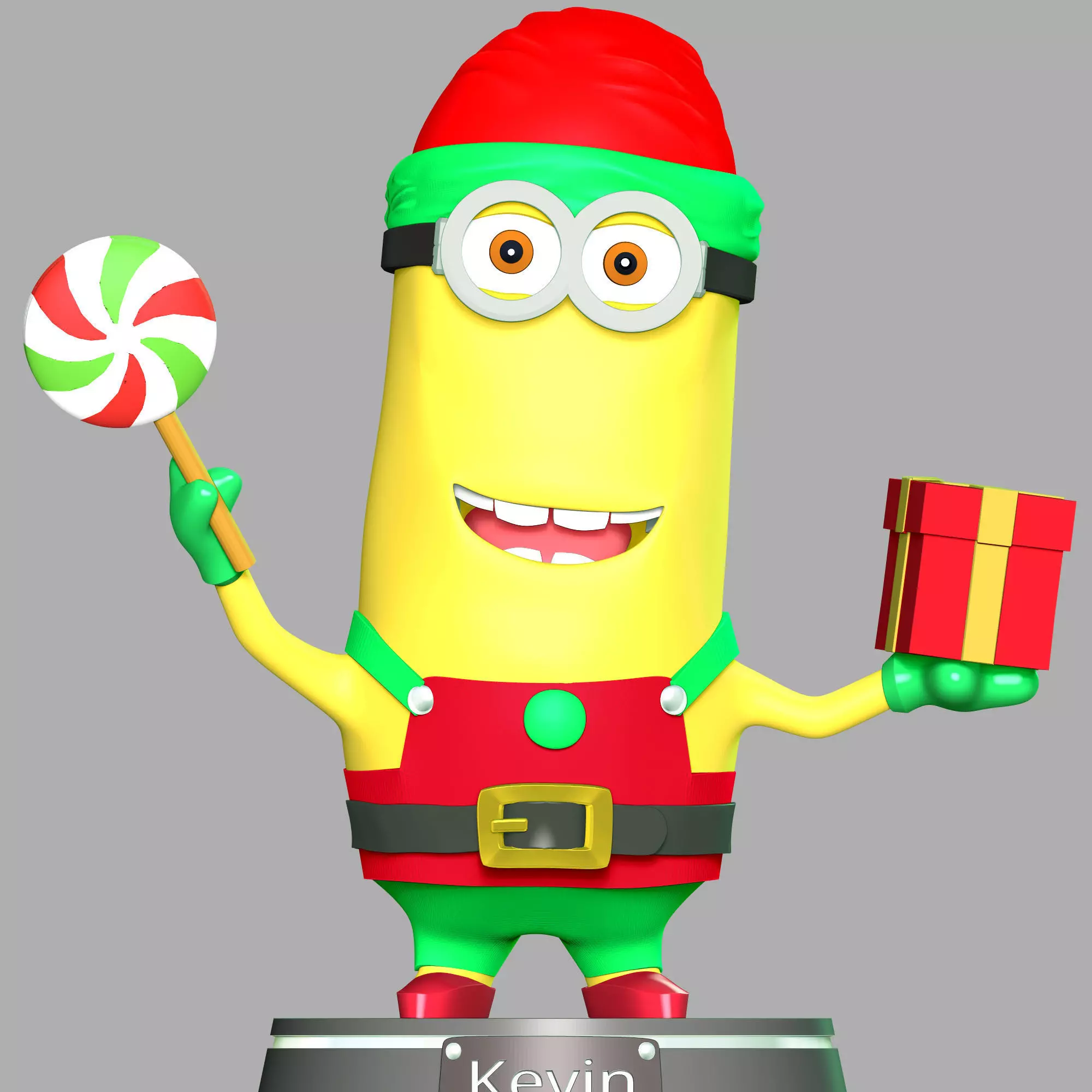Kevin the Minion - Merry Christmas 3D print model_0