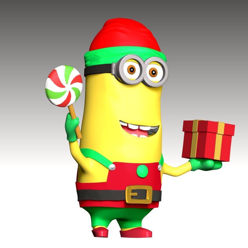 Kevin the Minion - Merry Christmas 3D print model_2