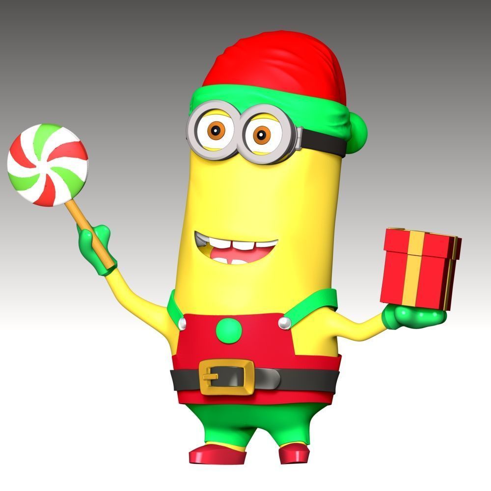 Kevin the Minion - Merry Christmas 3D print model_4