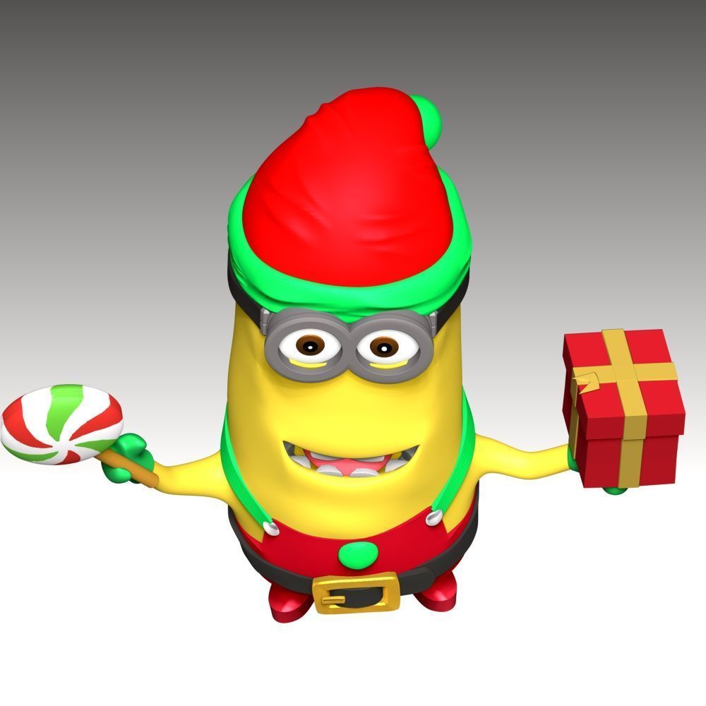 Kevin the Minion - Merry Christmas 3D print model_6
