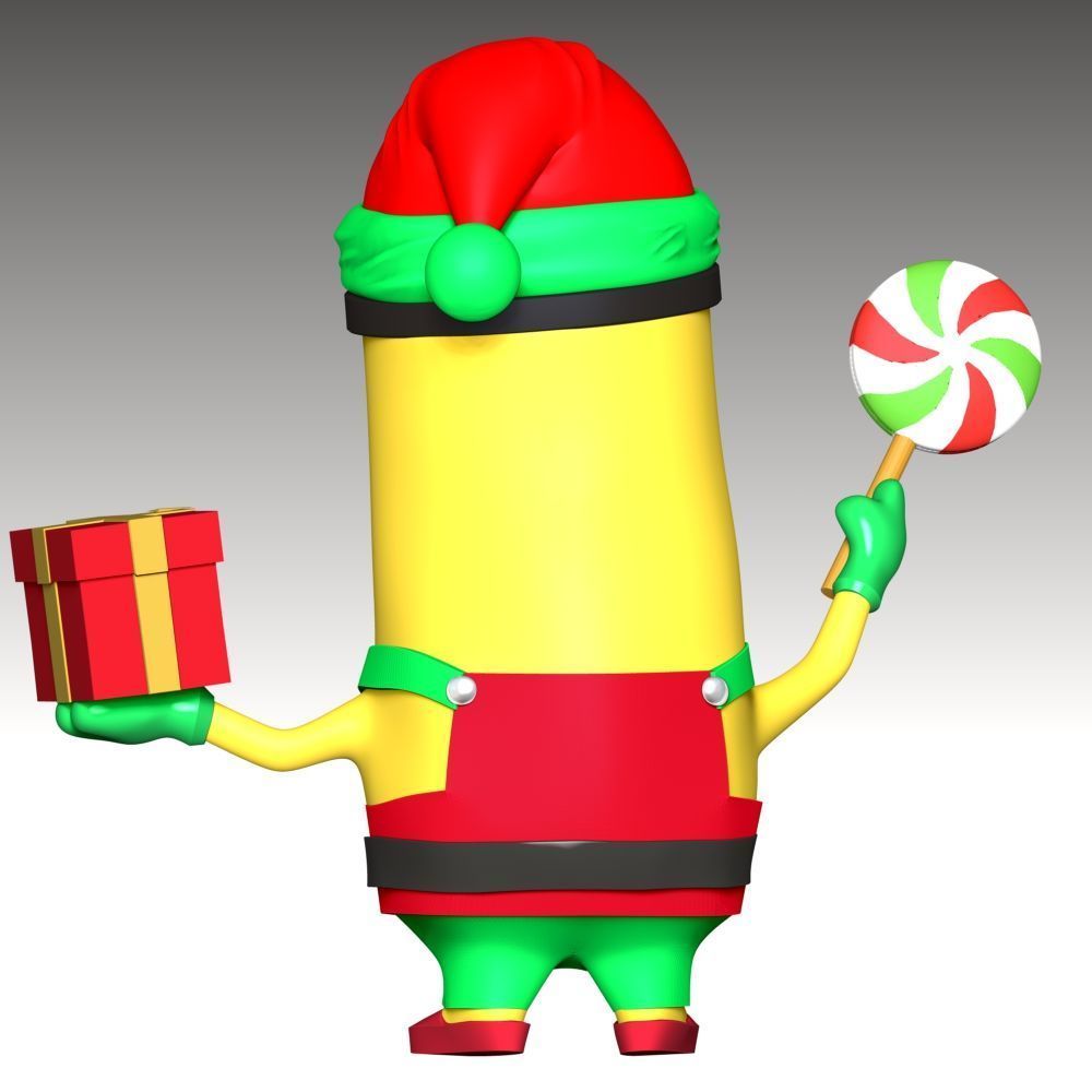 Kevin the Minion - Merry Christmas 3D print model_8