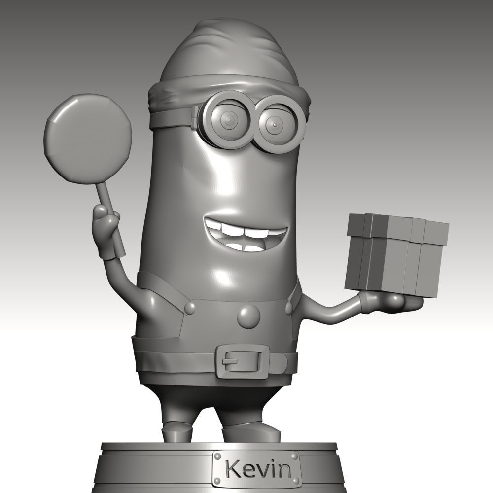 Kevin the Minion - Merry Christmas 3D print model_3