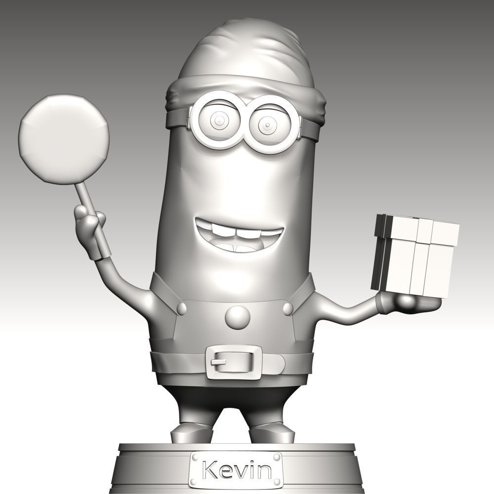 Kevin the Minion - Merry Christmas 3D print model_10