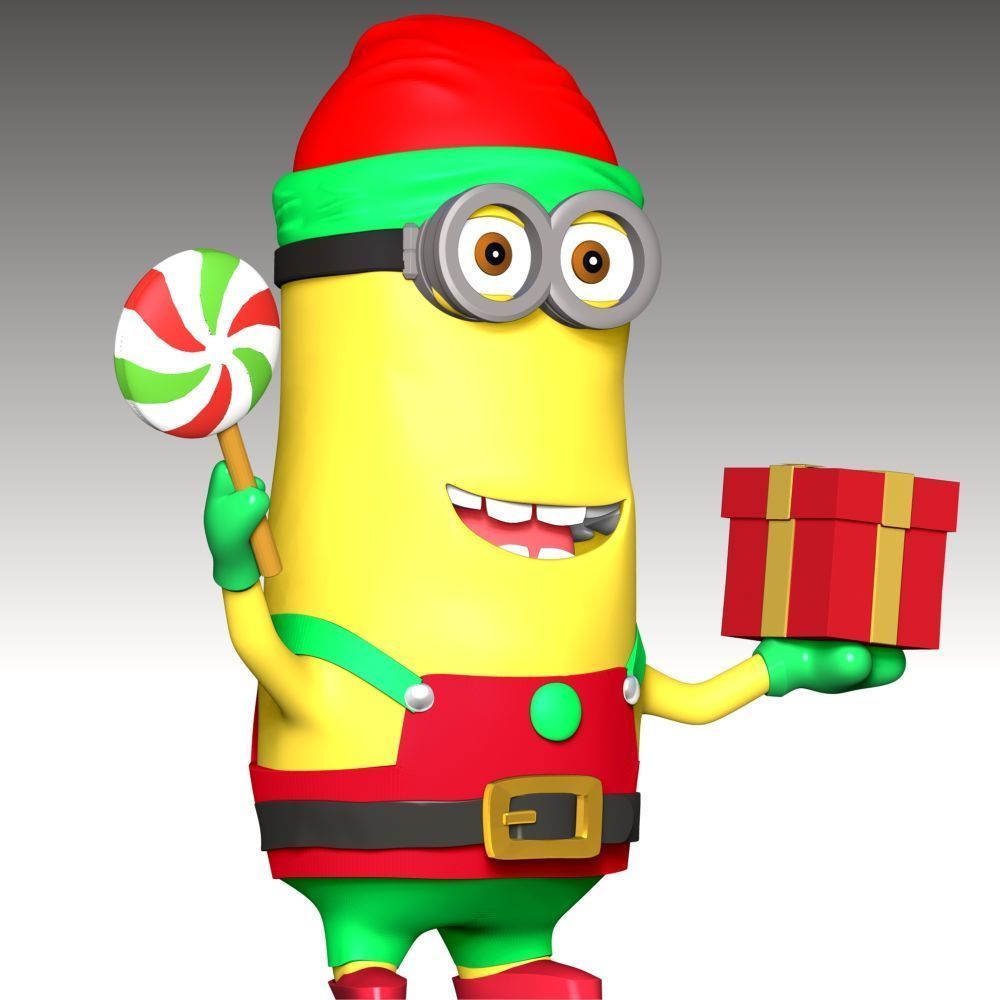 Kevin the Minion - Merry Christmas 3D print model_7