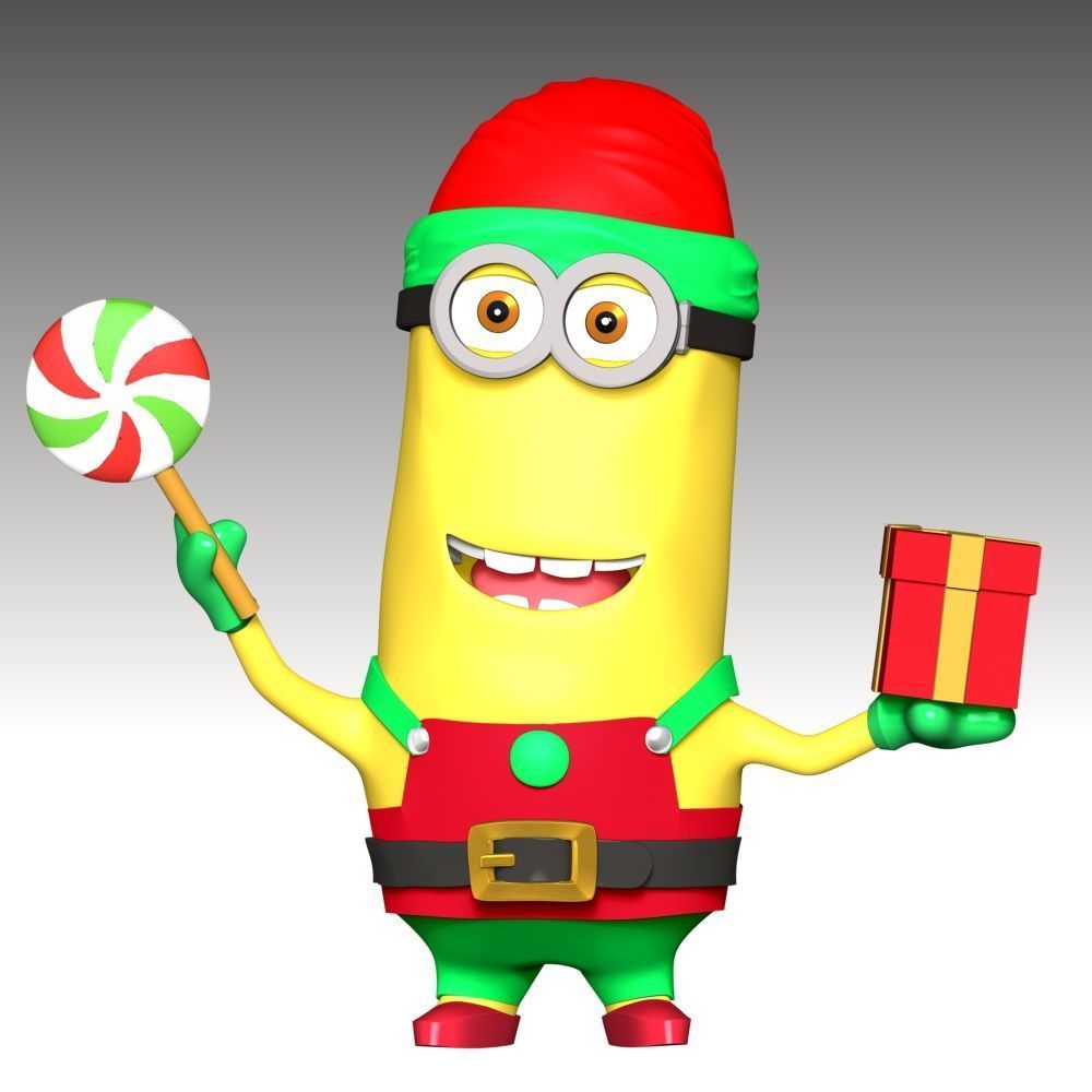 Kevin the Minion - Merry Christmas 3D print model_1