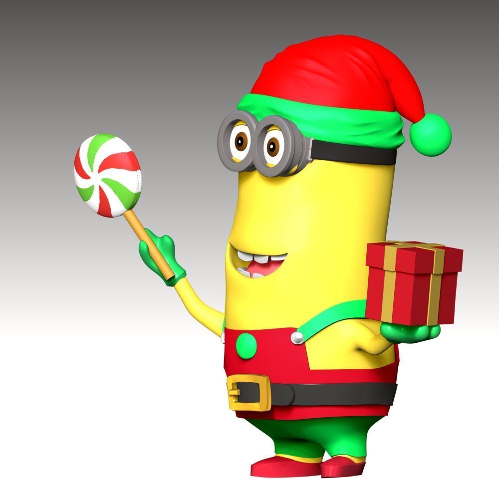 Kevin the Minion - Merry Christmas 3D print model_5