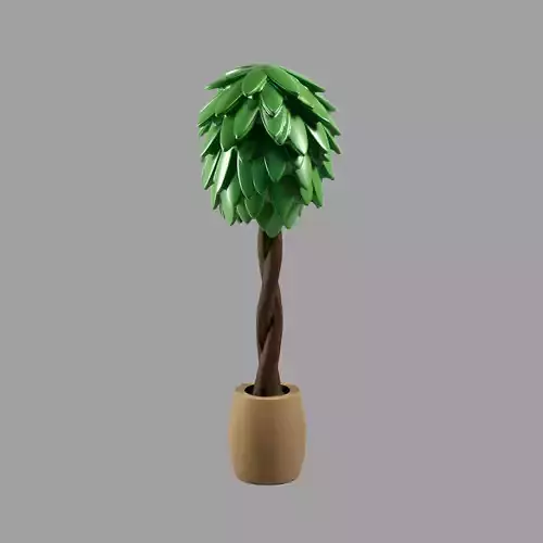 Miniature furniture - Flower in pot