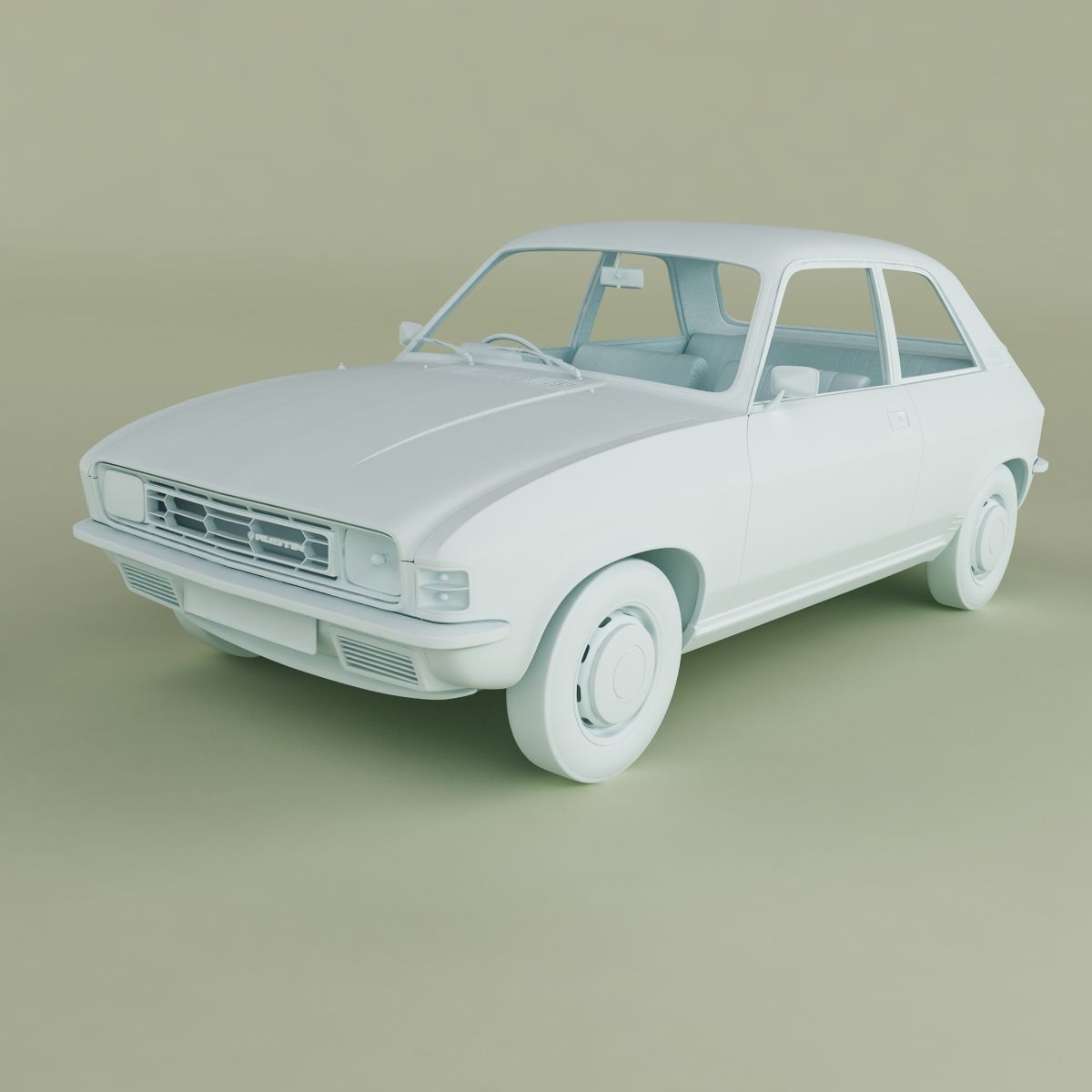 Austin Allegro 2-door 3D model_10