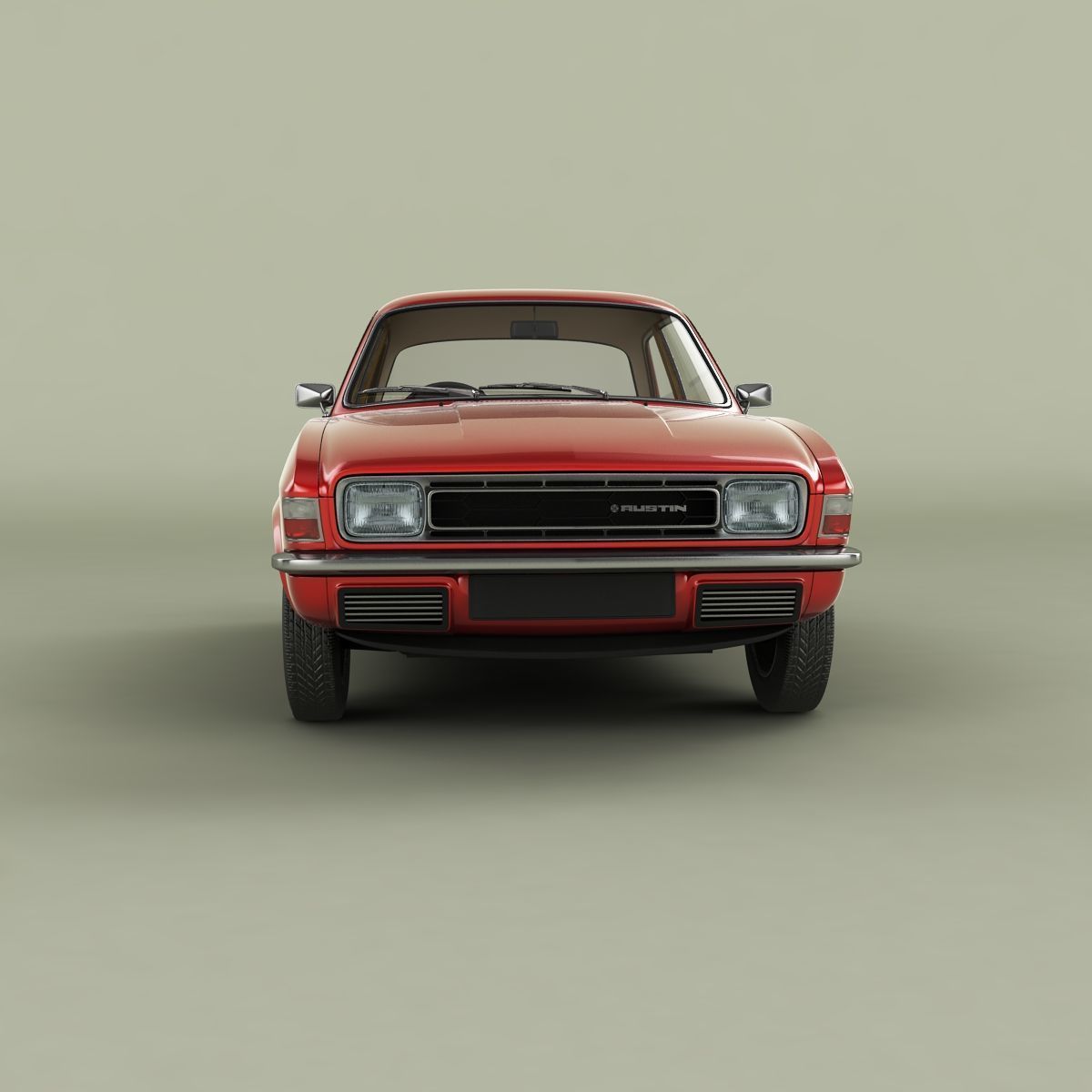 Austin Allegro 2-door 3D model_4