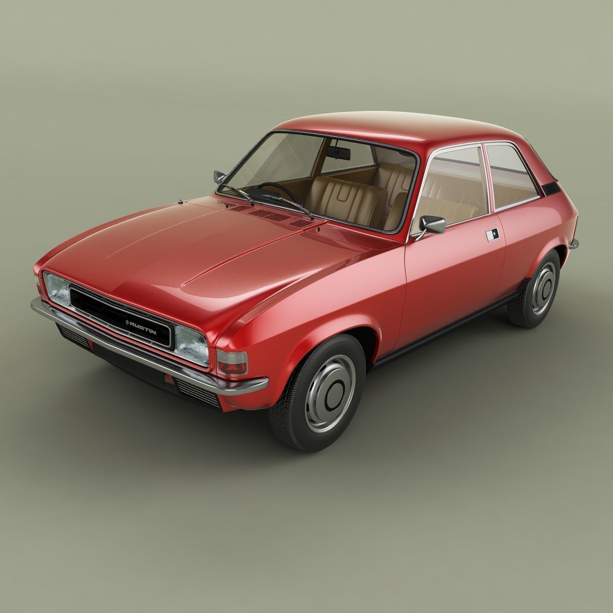 Austin Allegro 2-door 3D model_5