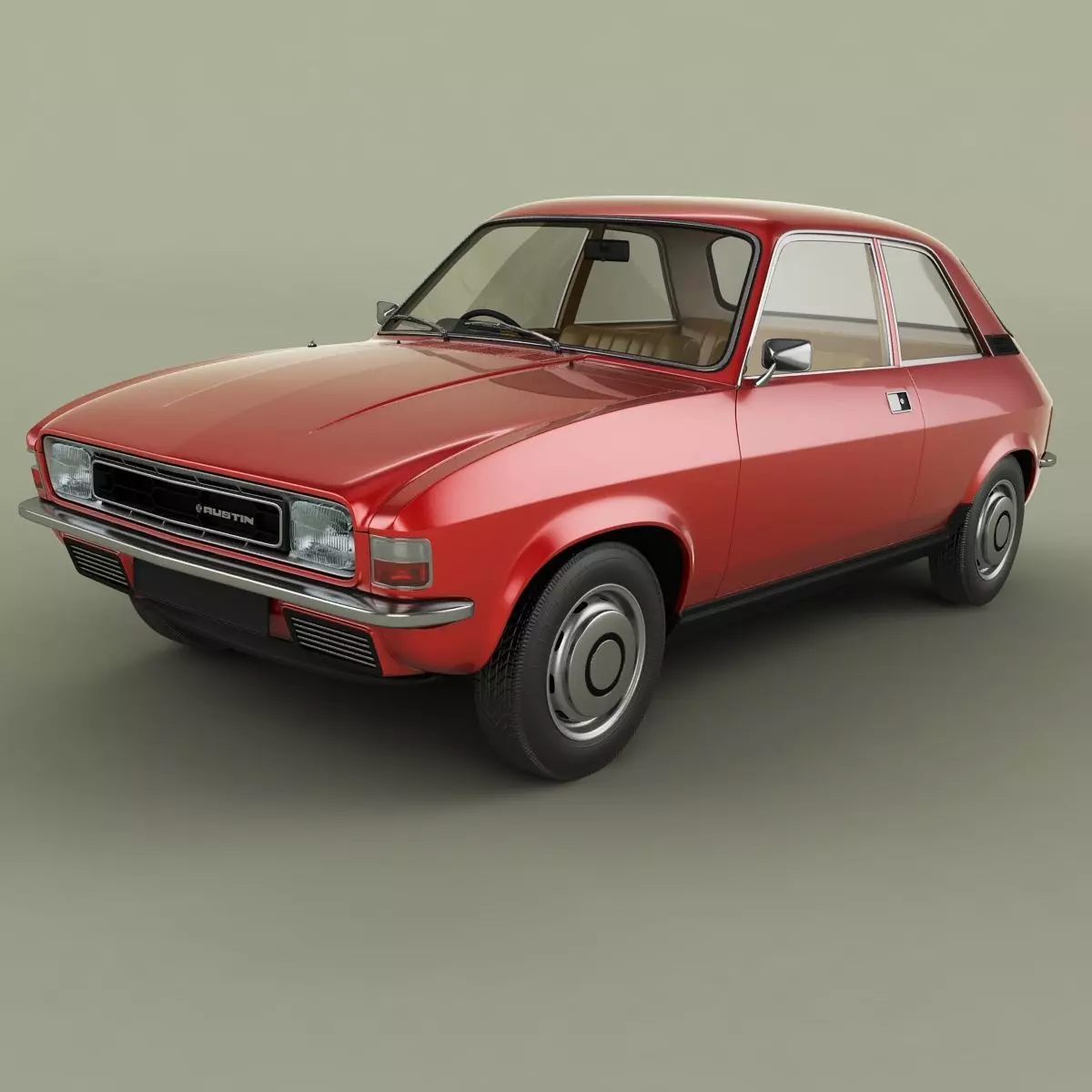 Austin Allegro 2-door 3D model_0