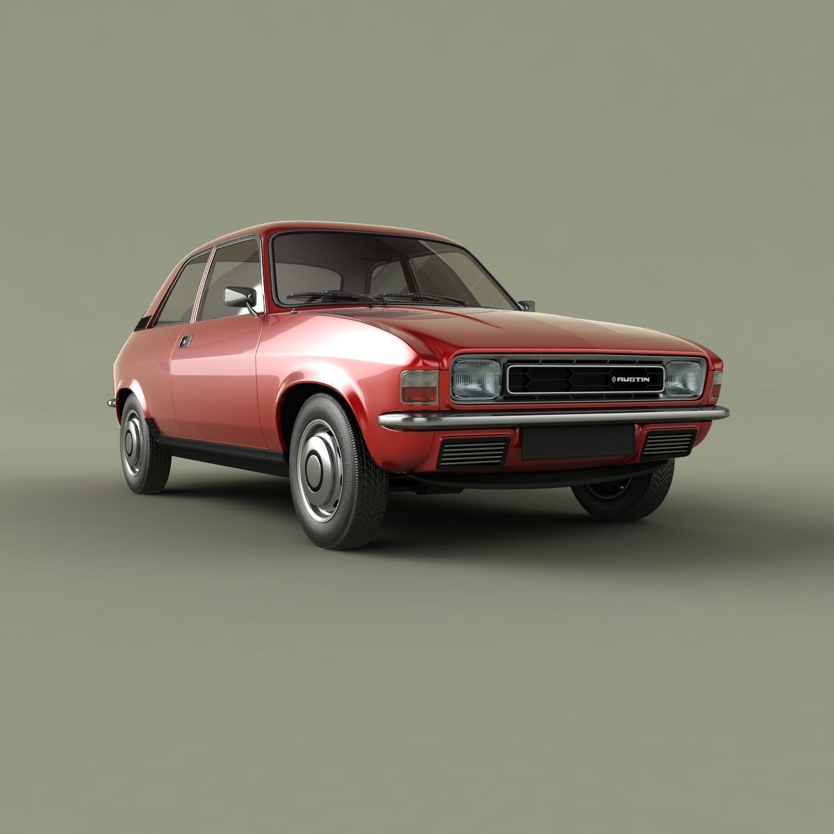 Austin Allegro 2-door 3D model_9