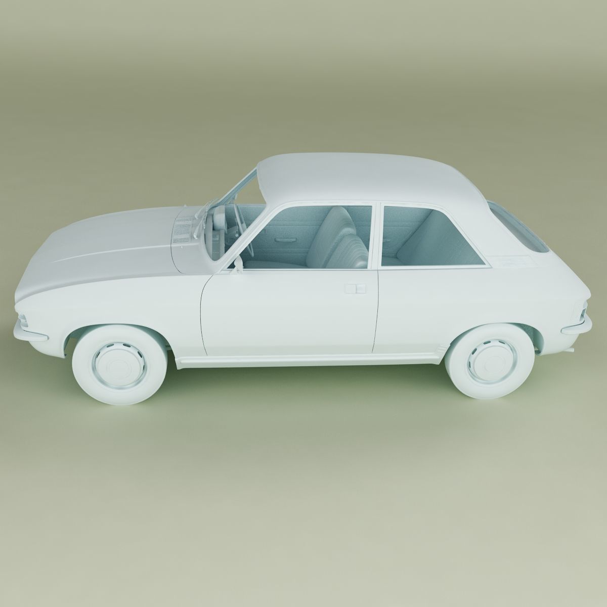 Austin Allegro 2-door 3D model_11