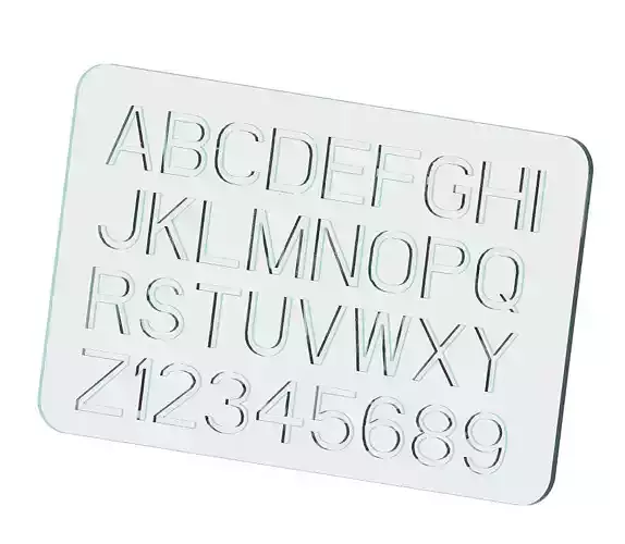 Preschool Educational Alphabet Number 3D print model