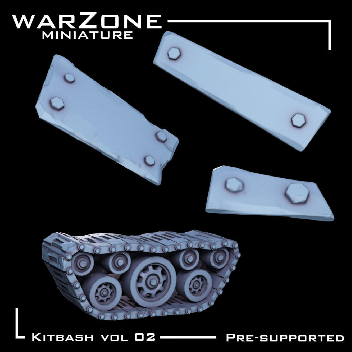 Kitbash Vol02 Ork 40 Unique pieces 3D print model_9