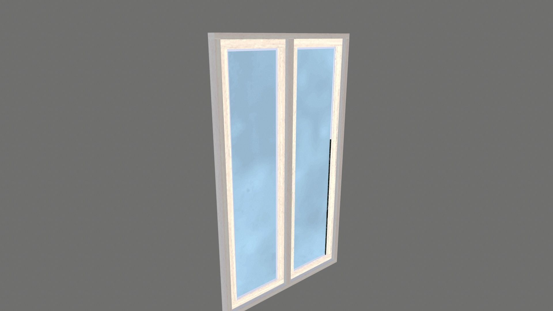 Window Low-poly 3D model_6