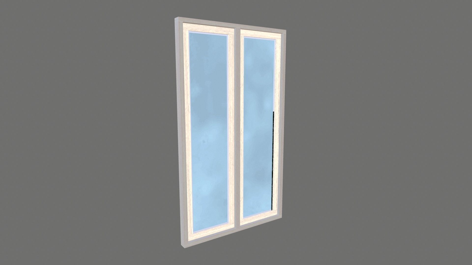 Window Low-poly 3D model_3