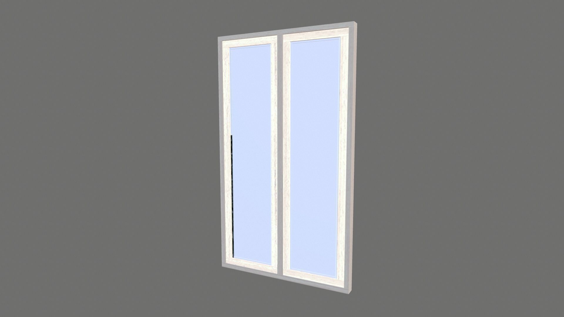 Window Low-poly 3D model_2
