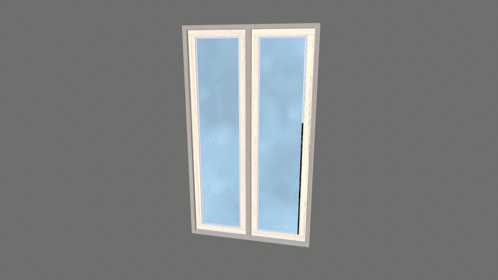 Window Low-poly 3D model_4