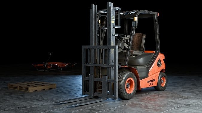 Loader Low-poly 3D model