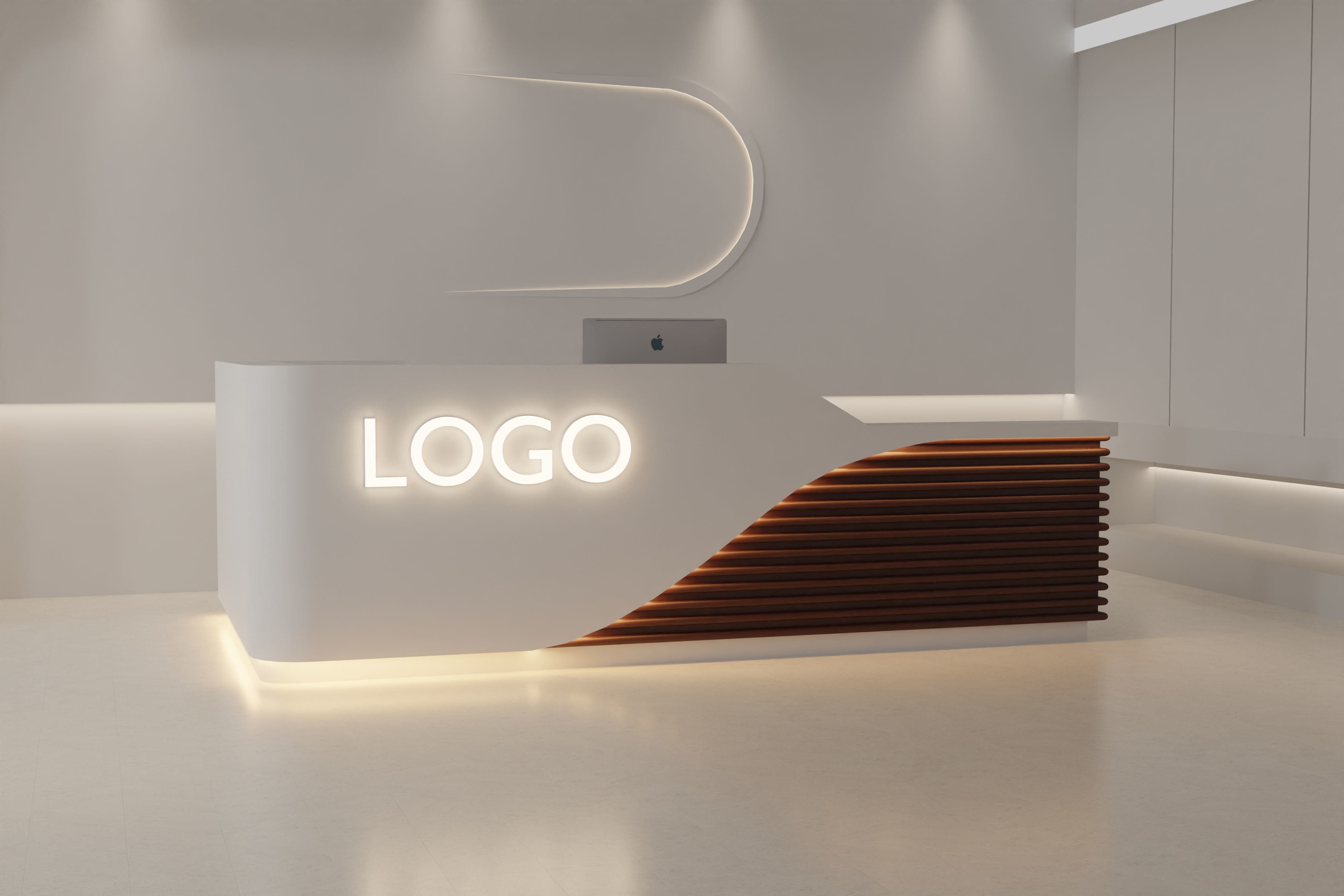 Reception Table 3D model_1