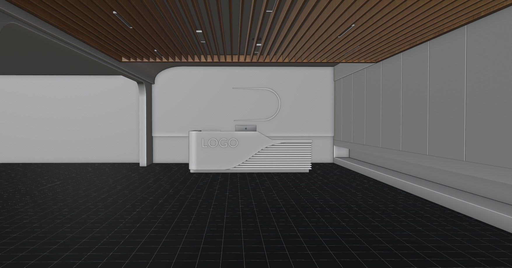 Reception Table 3D model_4