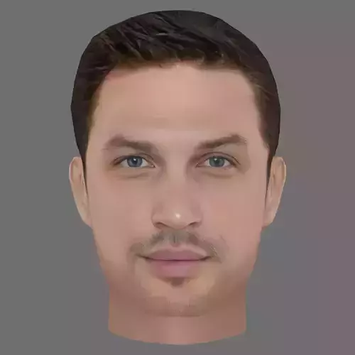 Tom Hardy Head - Low poly head for game