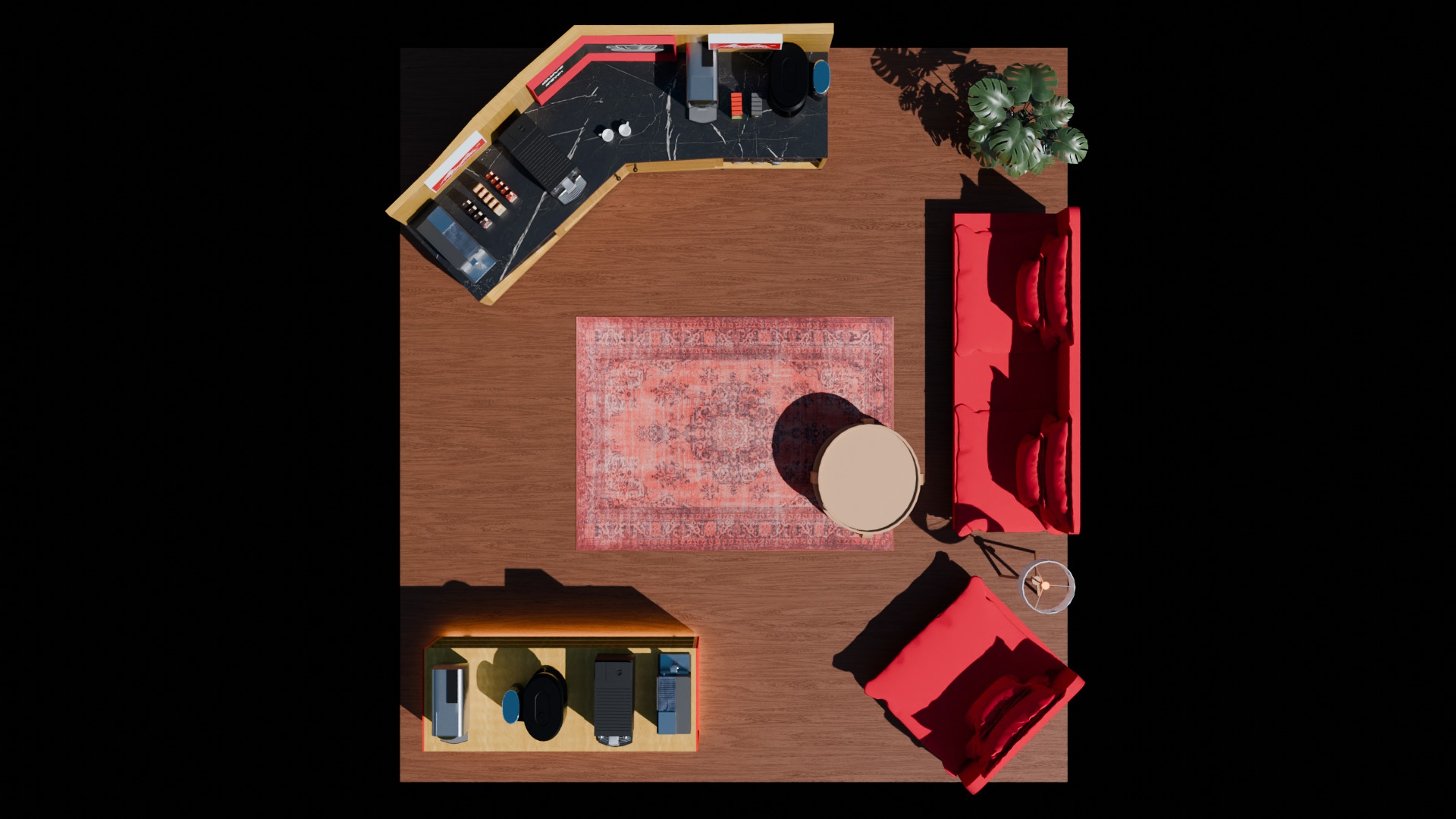 Coffee stand  3D model_3