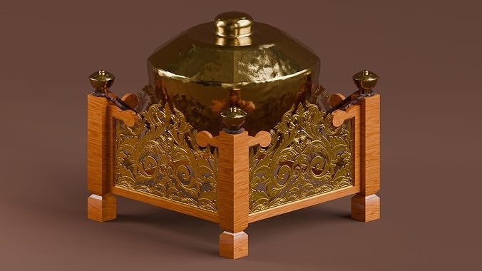 Traditional Instruments - Kenong Low-poly 3D model
