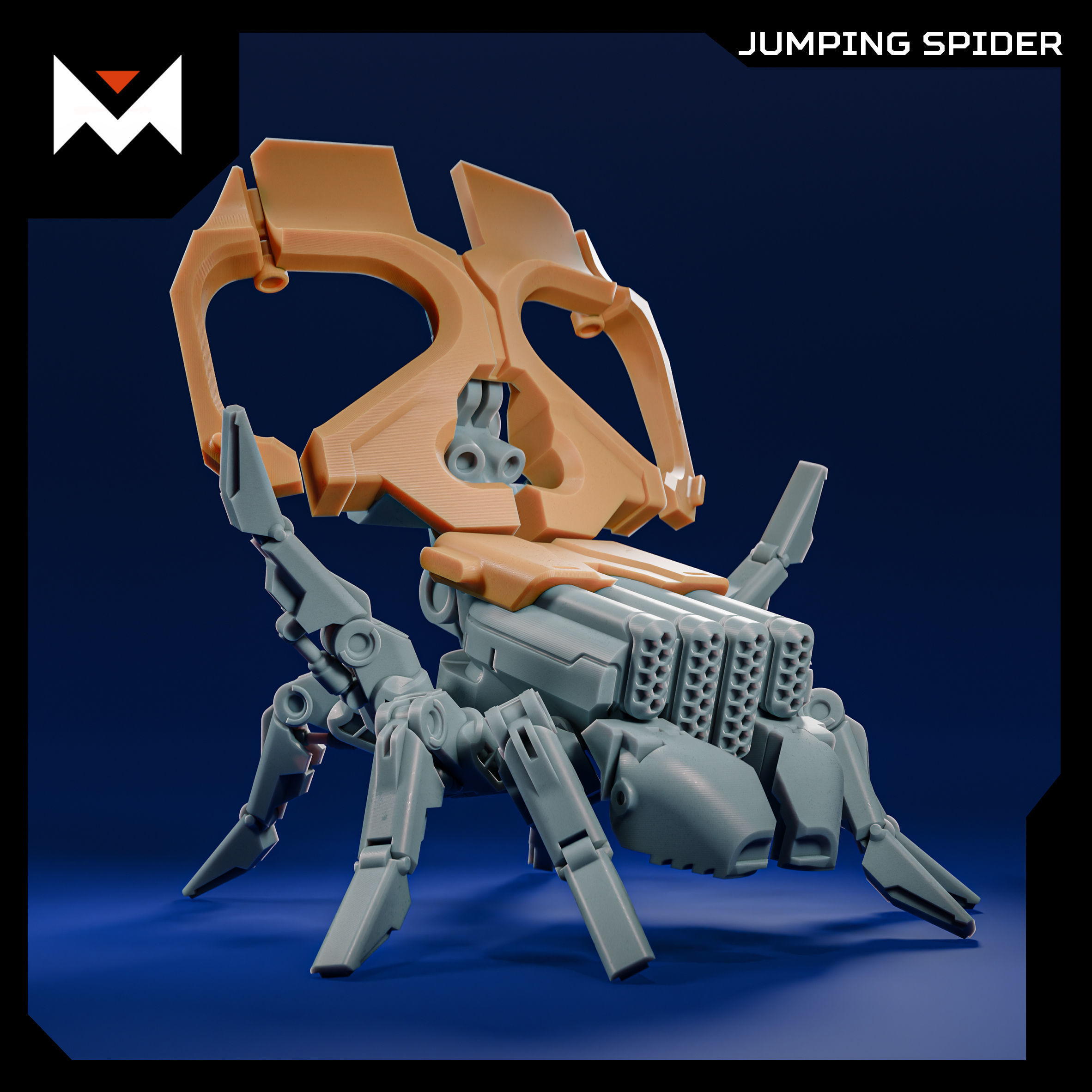 Jumping Spider - Holloween special 3D print model_4