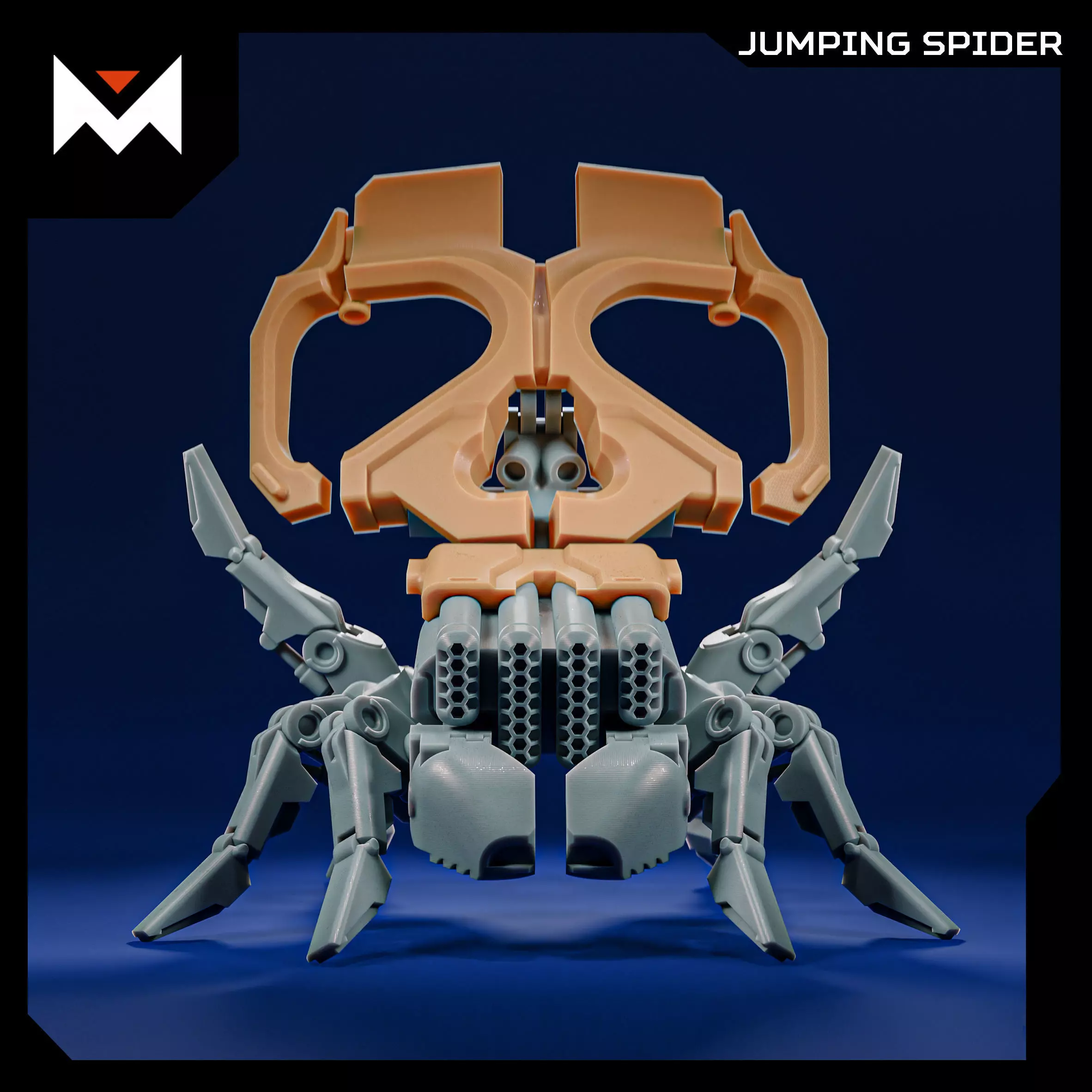 Jumping Spider - Holloween special 3D print model_0