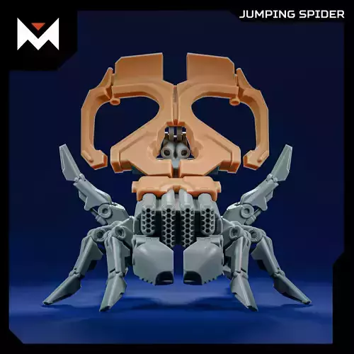 Jumping Spider - Holloween special 3D print model Jumping Spider - Holloween special 3D print model